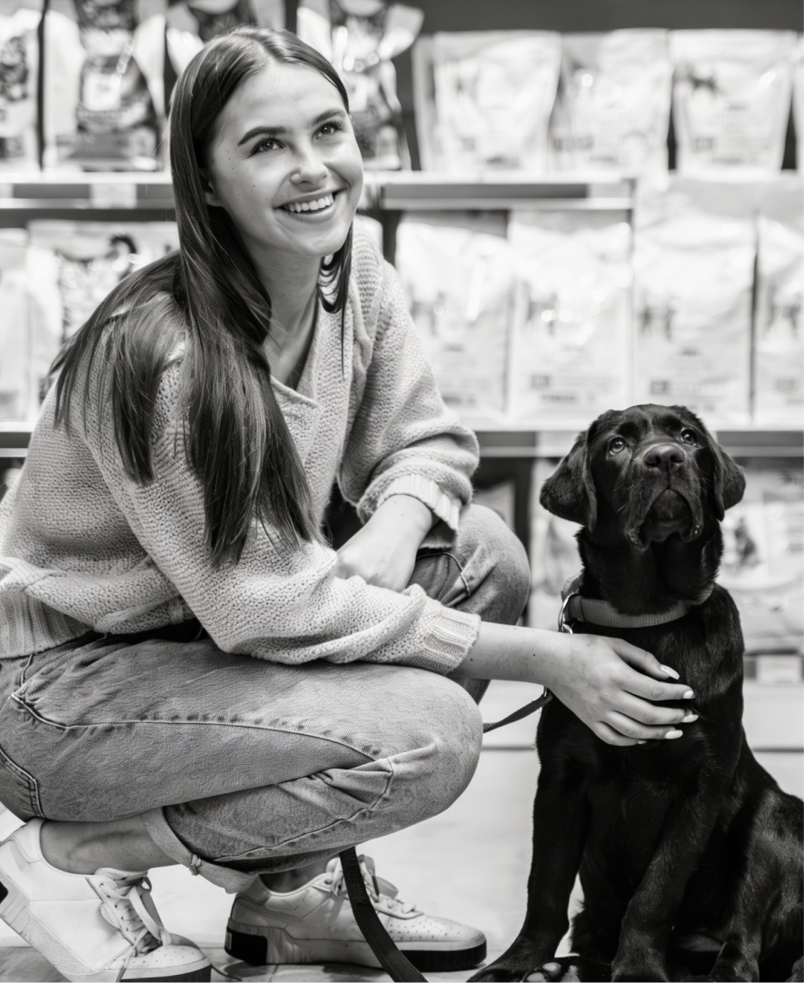 Woman with dog