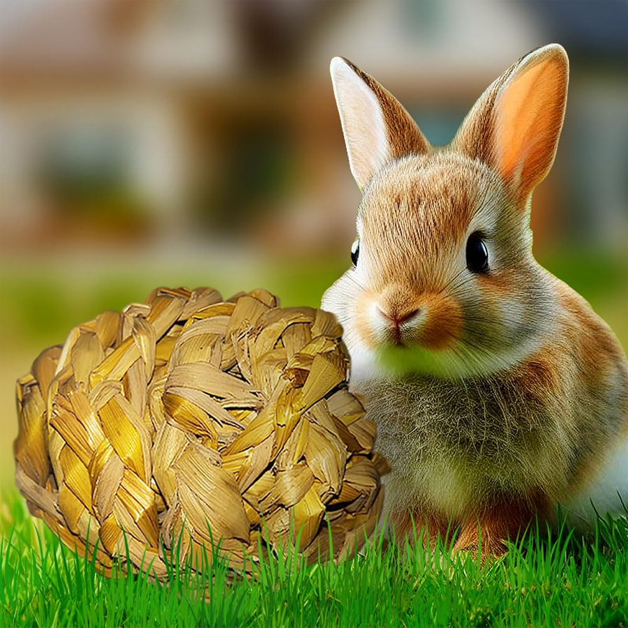 Organic Hay Ball Natural Chew Toy