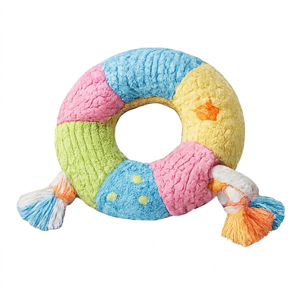 Blueberry Donut Plush Squeaky Toy Set