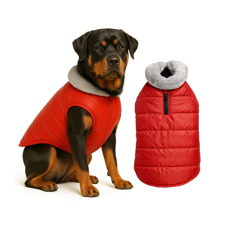 Waterproof Fleece Lined Dog Winter Coat